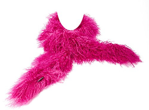 Reissner Lammfelle Boa Schal Stola aus Tibetlammfell Farbe pink JAY15 Boa-140