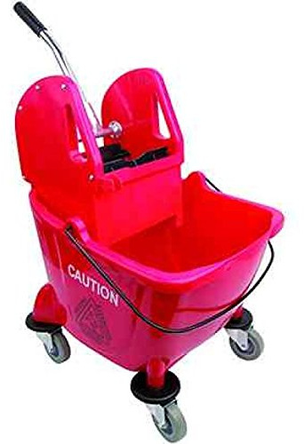 Robert Scott MWRD32 Kentucky Mop Bucket with Wringer, Red