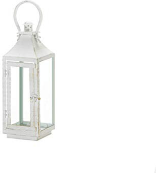 Gallery of Light 10018614 Lanterna Bianca Tradizionale, Ferro, Multicolore
