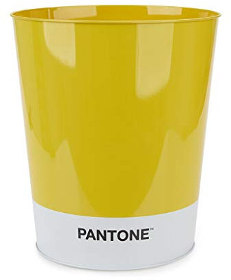 Balvi Corbeille à Papier Pantone Couleur Jaune Corbeille de Recyclage pour Le Bureau et la Maison Art