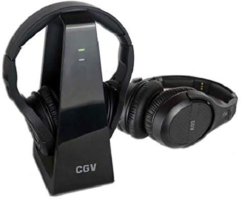 HEL Prelude 2 Duo 2 Casques TV HiFi sans Fil avec Transmission NUMÉRIQUE 2,4 GHZ + Station d’Accueil