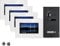 Balter EVO Video Türsprechanlage, Touchscreen, 7 Zoll Monitor, 2-Draht Bus, Türstation für, Familienhaus Türklingel, 150° Weitwinkel-Kamera, Schwarz (4 Monitore, Mit App)
