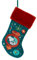 Kurt Adler Peanuts Snoopy and Woodstock with Ornaments Stocking, 19 Inch