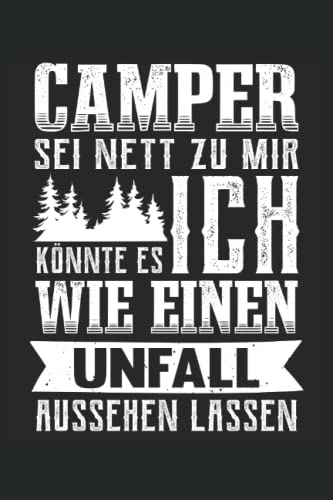 Lustiges Camping Notizbuch (liniert) Natur Wohnmobil Camper