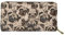 Biyejit Damen-Geldbörse, lang, Leder, Blumenmuster, Handy-Kartenhalter, Clutch, Kapazität Tasche, Mops-Aufdruck, Einheitsgröße, Casual
