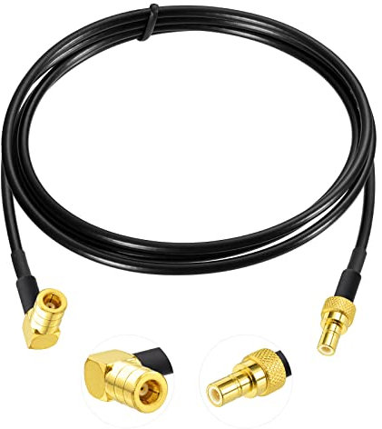 Eightwood DAB+ Antenneadapter SMB Kabel Auto Radio SMB Buchse auf SMB Stecker RG174 3.2ft 100cm DAB Antenne SMB Verlängerung für TechniSat Pioneer Sony Alpine MEHRWEG
