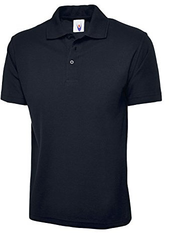 Mens & Womens Classic Polo Shirt Short Sleeve Plain Tee Top Casual Work Sports (3XL, Navy)