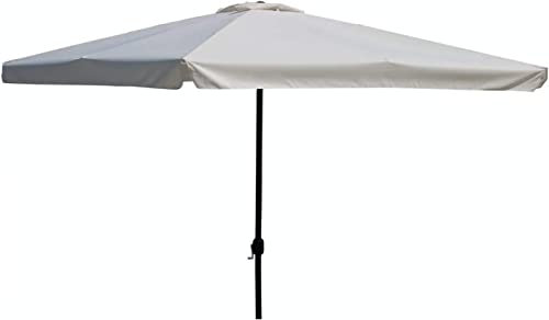 GARDENIA Ombrellone Palo Centrale Imperia 3x3 Palo Antracite Telo Ecrù