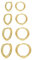 Senteria Sterling Silber Kleine Golden Creolen für Damen Goldene Huggie Creolen Kleines Goldenes Creole Set für Knorpel Zweites Loch Kleine Goldene Mini Creole für Mädchen