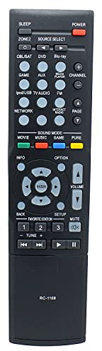 RC-1168 Fernbedienung Ersatz für Denon AV Receiver VR-1612 AVR-1613 AVR-1713 AVR-E400 AVR-S710W AVR-X1100W AVR-S500BT