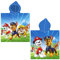 Paw Patrol Kinder Kapuzen Bade-Poncho Boy's Blau 60 x 120 cm 100% Baumwolle Veloursqualität Poncho Bademantel Duschtuch Handtuch Badetuch Strandtuch Pareo Chase Marshall Skye Ryder Rocky Zuma Rubble