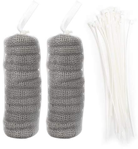 Flusenfänger Für Waschmaschinenschläuche, 24 Filter Mit 24 Kabelbindern, Reinigungswerkzeuge Für Waschmaschinen-Flusenfänger aus Edelstahl