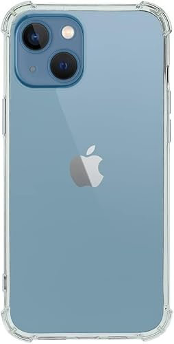 QUITECO Coque pour iPhone 15, Housse Protection Souple Silicone TPU avec Coins Renforcés, Transparente