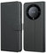 Leacckl Funda para Honor Magic 5 Lite, Funda Tipo Cartera de Piel, Funda Abatible con Tarjetero y Hebilla Magnética, Funda de Piel Tipo Libro para Honor Magic 5 Lite, Negro
