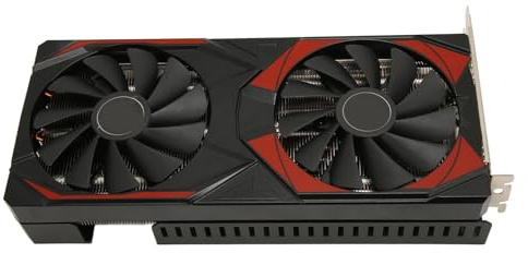 Plyisty RX5500XT 8 GB GDDR6 256-Bit-Grafikkarte, Leistungsstarke Grafik mit 3D-API für DirectX 12.1, OpenGL 4.6, Stabiler Betrieb mit Kühlenden Dual-Lüftern