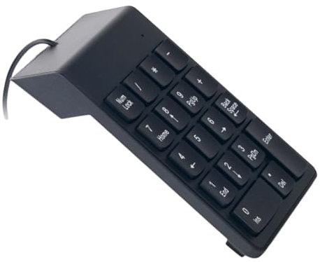 OSALADI Clavier Numérique USB 18 Mini Numérique Portable pour Ordinateur Portable et Pc Clavier d'Ordinateur Compact pour Voyage Utilisation Extérieure