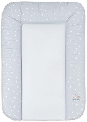 Cambiador bebe 70x50 cm - colchon impermeable portátil para comoda o lavadora cojin muda cómoda trocador fraldas colchón colchoneta fácil de limpiar Gris