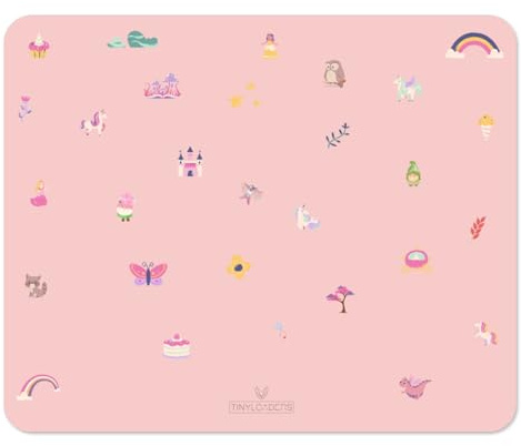 TINYLOADERS XL Placemat, Platzdeckchen, Platzmatte, Tischset, Backunterlage, Bastelunterlage, Unterlage in vielen Farben und Motiven, frei von BPA, 65 cm x 50 cm, Fairyland