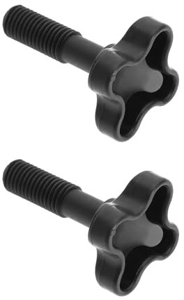 LT Easiyl 2pcs Garden Canopy Plastic Fixing Screw Knobs Outdoor Furniture Accessories for Connect the Rain Shed Frame to the Garden Swing Black M12x57mm