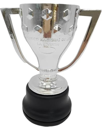 haobook Trophée du Championnat de la Liga Coupes de Champion de Football Espagnol Coupes de Trophées Copa Del Rey Réplique des Fans du Club Souvenir Bureau Décorations pour la Maison Ornements,15#