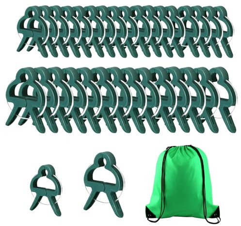 HEOUCH 60 Piezas Clip para Plantas, Clip de Jardín, Pinzas de sujeción para Plant enderezador, Clips de Plantas Reutilizables, Plantas de Interior Verde, Pinzas para Fijar Plantas injertos