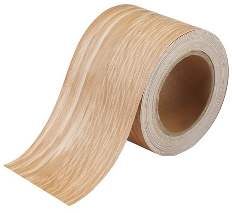 Fogcays Ruban adhésif effet bois de chêne doré imperméable pour réparation de rayures sur bois, 5 cm x 10 m, beige