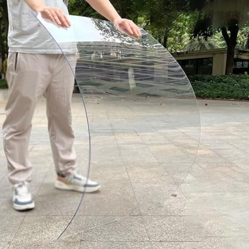 Foglio di plastica trasparente in policarbonato per serra, tenda da sole, rivestimento del tetto, facile da tagliare, 1 mm di spessore (4 x 500 m)