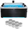 sweeek - Spa Rigide 6 Places 4 Coussins hydromassages. 6 filtres + bâche Incluse 180 cm x 65 cm