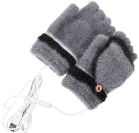 BESPORTBLE USB Beheizte Thermohandschuhe Mit Doppelseitiger Heizung Flip-Cover Design FüR Outdoor WinteraktivitäTen Sport Skifahren Reiten