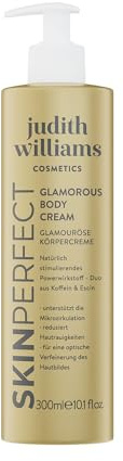 Judith Williams Cosmetics – Glamorous Body Cream SkinPerfect 300 ml – feuchtigkeitsspendende Bodylotion mit Schimmer – glättende Körperpflege mit Glow-Effekt & zartem Duft