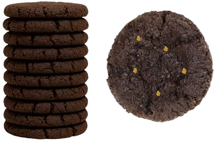 18 Carati | Ambra Scura | Biscotto al cacao con scorze d’arancia candite e cioccolato fondente | Biscotti artigianali italiani fatti a mano | Senza latte | Confezione regalo 130 g