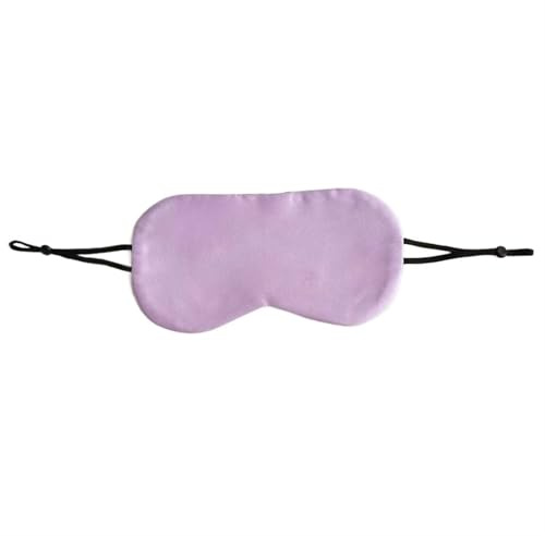 Augenmaske Summer Thin Eye Mask Adult Soft Blindfold Smooth Eyeshade For Sleeping Travel Yoga Elastic Band(Light Purple,2pcs)