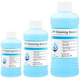 GSwReJ DTF Ink Cleaner -Lösung Kompatibel mit direkte Transferfilmdrucker kompatibel mit Druckkopf- und Rohrreinigung in 250 ml 500 ml 1000 ml Größen(Cleaner 250ML)