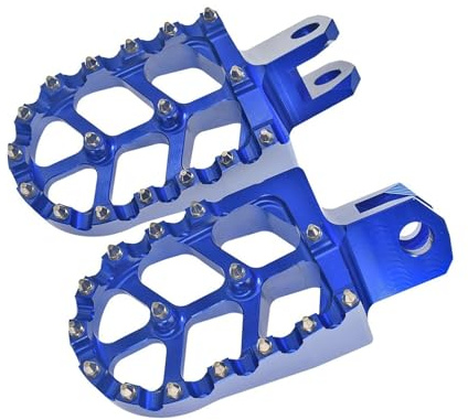 Motorrad Pedale Fußstütze Für Suzuki RM125 1986-2006 (NOT FIT K3 / K4 / K5),Motorräder Schalthebel Pedal Spitze,Blue