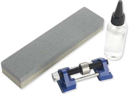 Eclipse Professional Tools 3PCHGK Kit di Affilatura e Lappatura 3 Pezzi – Guida di Affilatura, Pietra a Doppia Grana e Olio per Utensili da Legno