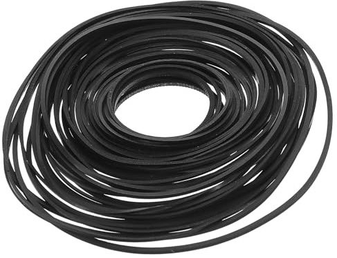 PRETYZOOM 50 Correas de Transmisión de Caucho Mixtas 0,7 1,0 Mm para Pletinas de Casete, Cintas de Reparación para Grabadoras y Reproductores de CD, Surtido 40-190 Mm, Uso en Mantenimiento