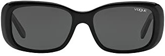 Vogue Eyewear Damen VO2606S Boogie Woogie Special Collection Sonnenbrille, Schwarz (Black W44/87), One Size (Herstellergröße: 55)