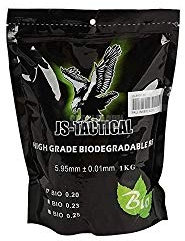 JS Tactical High Grade Bio BBS 0,23g 4.300er Beutel Weiss Softair Munition