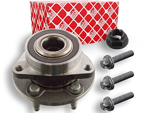febi bilstein 40098 Wheel Bearing Kit with wheel hub, axle nut and fastening screws, pack of one | Compatible with: Vauxhall Astra J, Astra J Caravan, Astra J Notchback