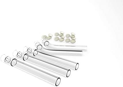 Pro BMTick Glas-Stiel für Arizer Solo / Solo 2/ Air Tube, passgenaue Metallgazen, 25 Stück