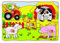 Goki 57589 - Steckpuzzle - Auf dem Bauernhof