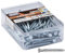 Connex Ankernägel 4,0 x 60 mm - 100 Stück - Verzinkt - Profilierter Schaft - Aufbewahrung in praktischer Kunststoffbox - Ideal für tragende Verbindungen / Rillennägel / Kammmnägel / HV4520