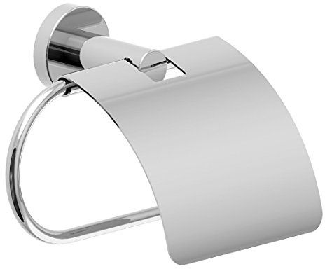 Symmons 353TPC Dia Wall-Mounted Toilet Paper Holder with Cover in Polished Chrome