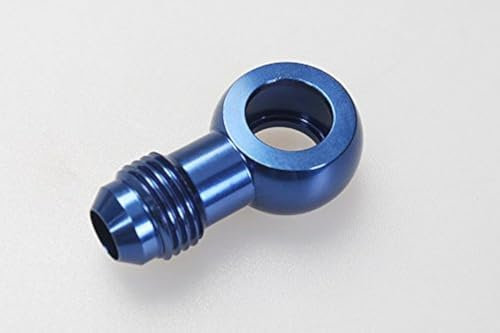 Autobahn88 Banjo-Adapter aus eloxiertem Aluminium – M12 12-mm-Banjo auf AN8-Stecker, Flare-Adapter, für Bosch 044-Kraftstoffpumpe (Blau)