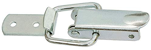 KeyMet Spannverschluss Kistenverschluss Kappenschloss 49 x 27 x 3 mit Gegenhaken Gerade, Boxen Verschluss
