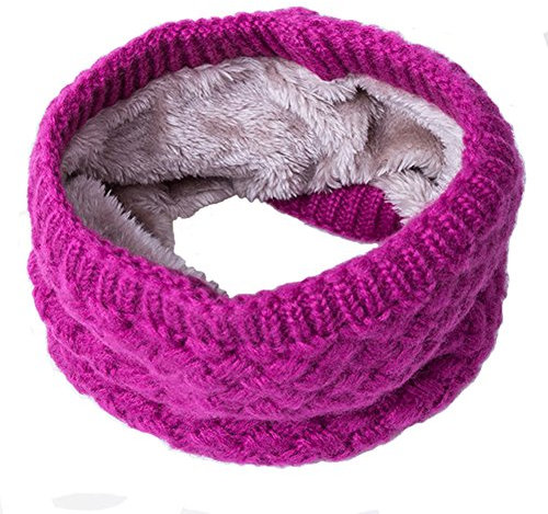 AISHNE Winter Loop Schal Damen Schlauchschal Rundschal Herren Loopshal Mit Pelz Wolle Schals Warme