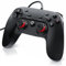 CSL - Gamepad für PC - X Controller mit Direct-Input X-Input - Dual Vibration - Turbo-Funktion - Plug and Play - LED-Anzeige - Schwarz