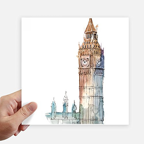 DIYthinker Big Ben in Großbritannien Stickers 20Cm Wand Koffer Laptop Motobike Aufkleber 4Pcs 20cm x 20cm Mehrfarbig