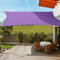 OldPAPA Voile d'Ombrage Rectangle Étanche Crème Solaire Poids Léger Jardin Balcon Parasol Bloquer 95% UV Bloc avec Corde Libre Violet 3x3m
