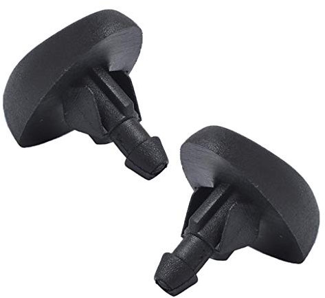 Almencla 2pcs Gicleur de Pompe Buse de Pulvérisation de Lave-Glace Buse d'Essuie-Glace Avant Buse d'Arrosage pour Citroen C3 / C3 Picasso Peugeot 106/207/308